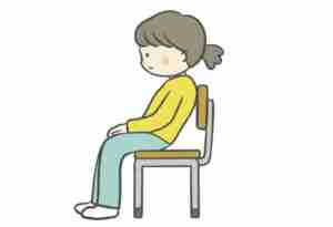 仙骨座りイラスト