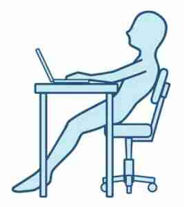 仙骨座りイラスト