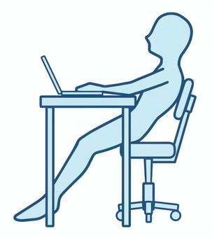 仙骨座りイラスト