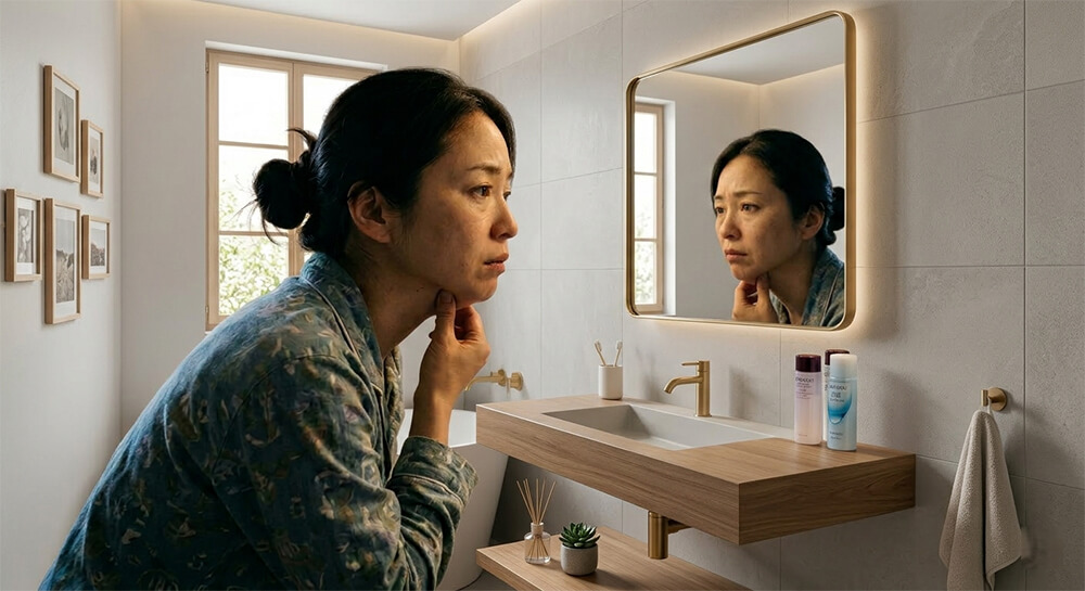 顔のたるみ・二重顎